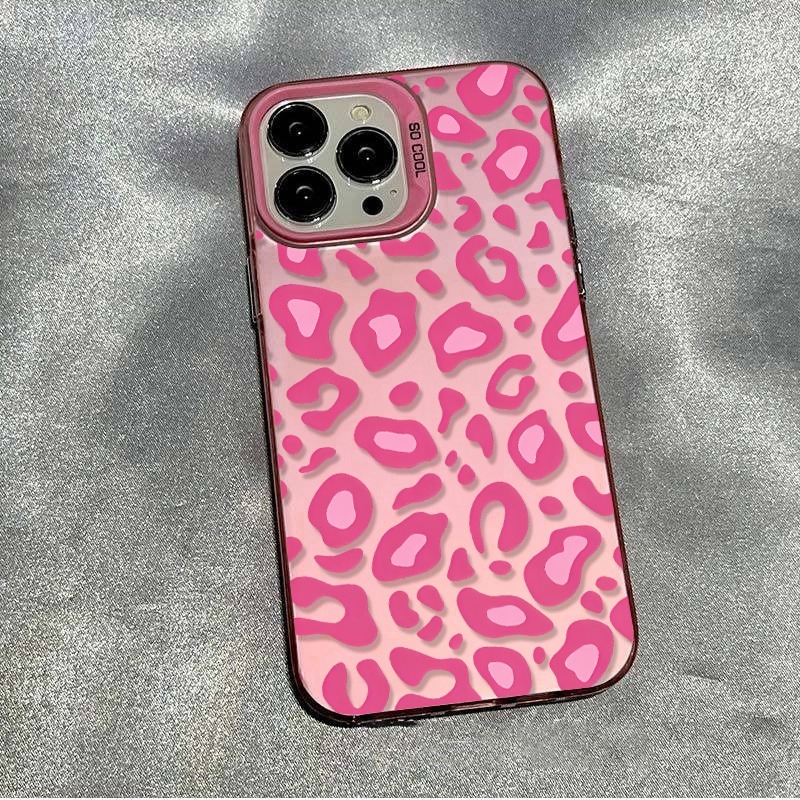 Samsung Galaxy S25 - Pink Leopard Print Phone Case for