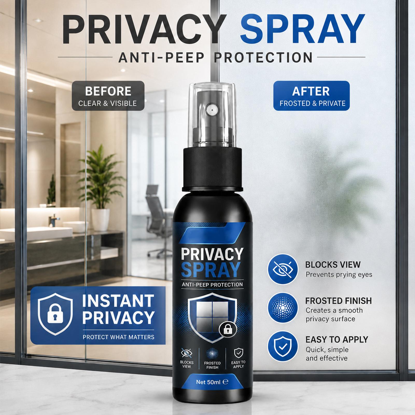 Privacy Screen Protector - 50ml Glass Frosting Spray Privacy Window