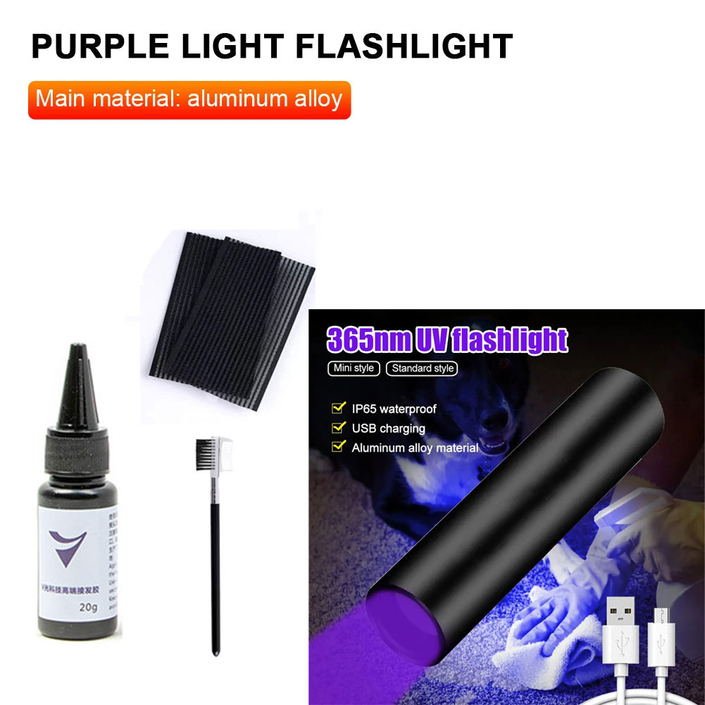 UV Light Hair Extension Glue   - đánh giá và giá Liquid Uv Glue Kit