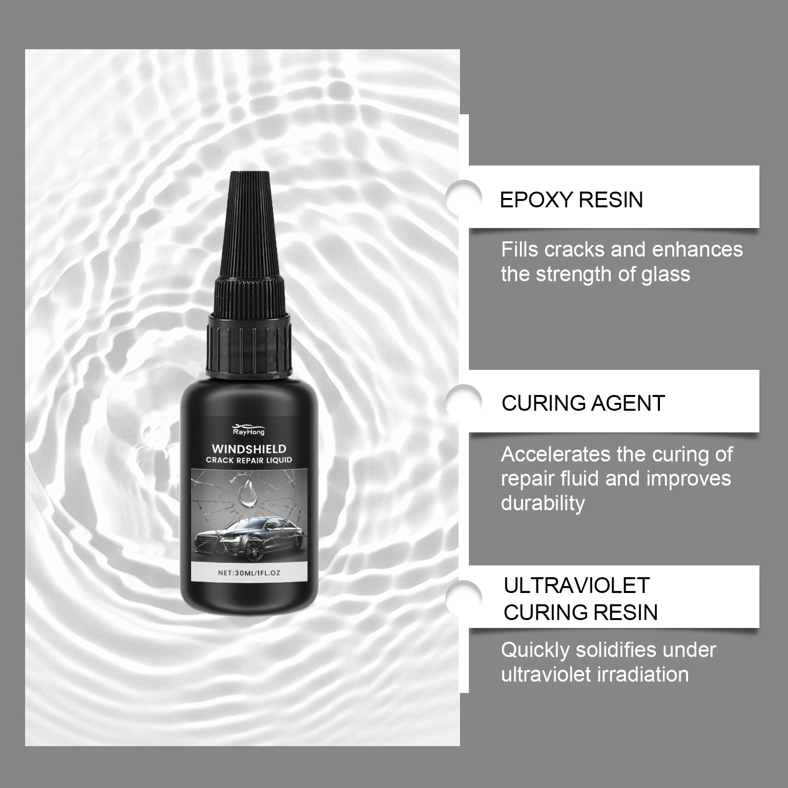 Windshield Repair Kit Quick Cu - đánh giá và giá Liquid Uv Glue Kit